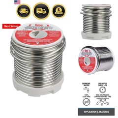 Safe-Flo Wire Solder, 1 Lb. Bulk, Solid, Silver Gray