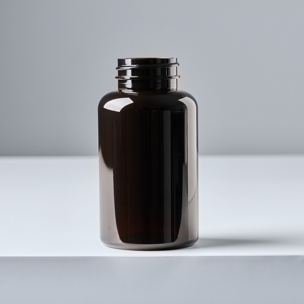 200cc DARK AMBER PET Packer bottles 38-400 neck, 290pcs/box, ONLY $0.28/piece