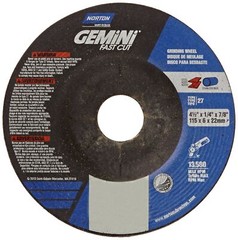Norton Abrasives Grinding Wheel, Gemini Fast Cut Grinding Wheel, 4 1/2 for Ri…