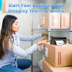 Omezizy 4×6 Thermal Labels, 1 Packs of 500 4×6 Fold Labels – Compatible with …