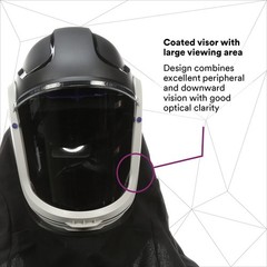 NEW 3M M-407 Versaflo Respirator Hard Hat Assembly W/Premium Visor & FR Shroud