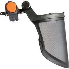 Klein Tools 60474 Safety Face Shield, Lightweight Steel Mesh Impact Rated, Black