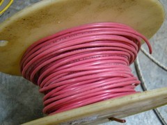 MIXED LOT SPOOLS ELECTRICAL WIRE 18 GAUGE 10 USED SPOOLS CAROL