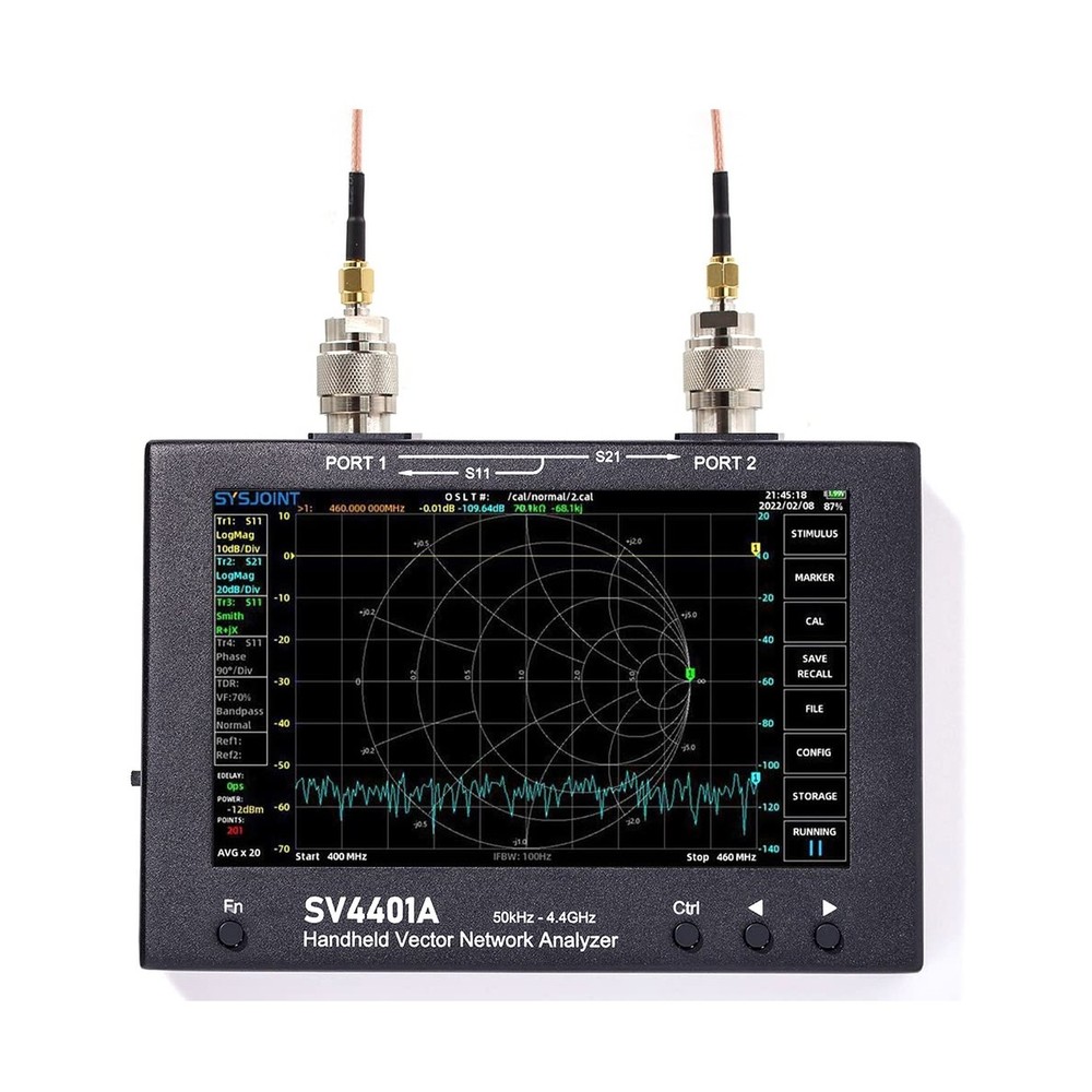 SV4401a 7 inch Touch LCD 50khz 4.4ghz Vector Network Analyzer hf VHF uhf Ante…