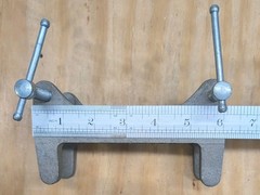 Vintage Adjustable Gas Tank Vise Bracket Clamp by Linde Specialty Gas