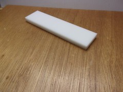 UHMW PE 1/2″ X 2″ X 8″ White Opaque Rectangular Flat Bar Stock USASealing