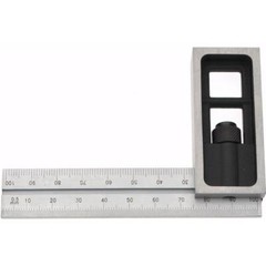 SPI 13-193-8 Adjustable Double Square: English & Metric Graduation, 4 inch Blade