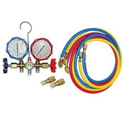 R410A R22 Manifold Gauge Set AC A/C 5FT Color Hose Air Conditioner HVAC 59” New