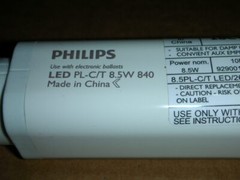 Philips 458398 8.5PL-C/T LED/26H-4000 8.5Watt LED Replacement for CFL Florescent