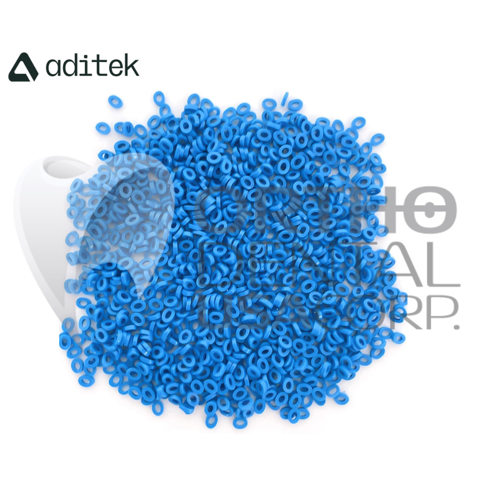 Orthodontic separator Elastic 5/32″ Blue Pack 1,000 pcs pack Aditek Orthodental