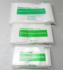 4MIL Zippit Zip Slide Bags Clear H.D. 300 Assortment 3 Size 3×4 4×6 6×9 100 Ea