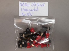Lot of 151 Mixed Color Insulated Banana Jacks w/ Hardware Green Yellow Red Black