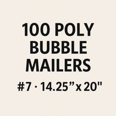 100 Poly Bubble Mailers #7 14.25×20 Large Padded Shipping Envelopes Self Seal