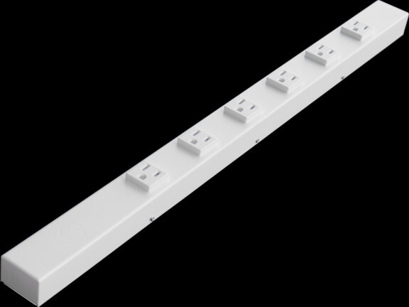 24″ 6-Outlet Hardwired Power Strip, H206VW