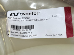 Avantor 5001396 240″ TC X TC Pureweld Assembly expire 04/2025, FREE SHIPPING