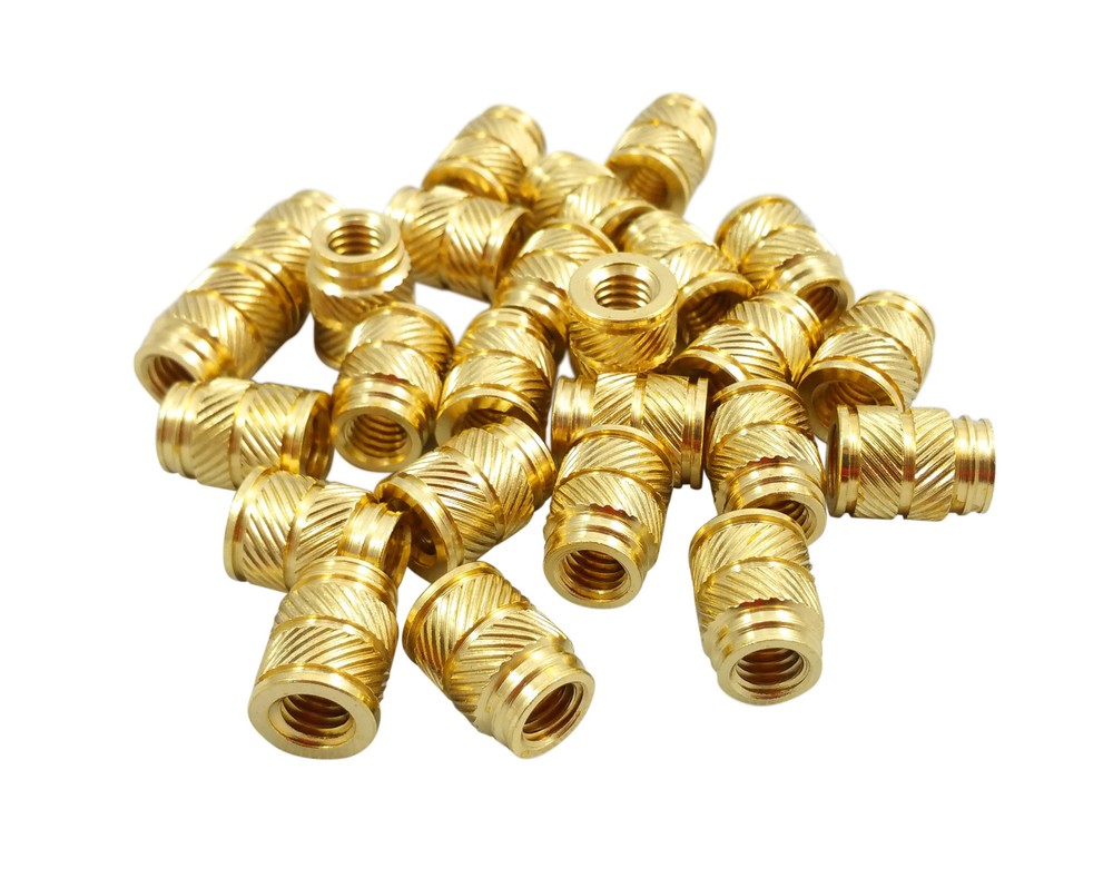 Qty 100 M5 5mm M5-0.8 Long Metal Threaded Heat Set Screw Inserts for 3D Printing