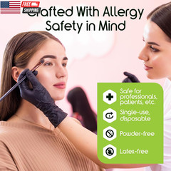Black Nitrile Disposable Gloves | 4.5 Nitrile Disposable Safety Medical Cooking