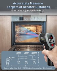 Infrared Thermometer Gun, [3 in 1] -58°F~1112°F (-50°C~600°C) Digital Laser T…