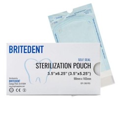 BRITEDENT Self Sealing Sterilization Pouches – Sterilizer Bags for Dental Tools
