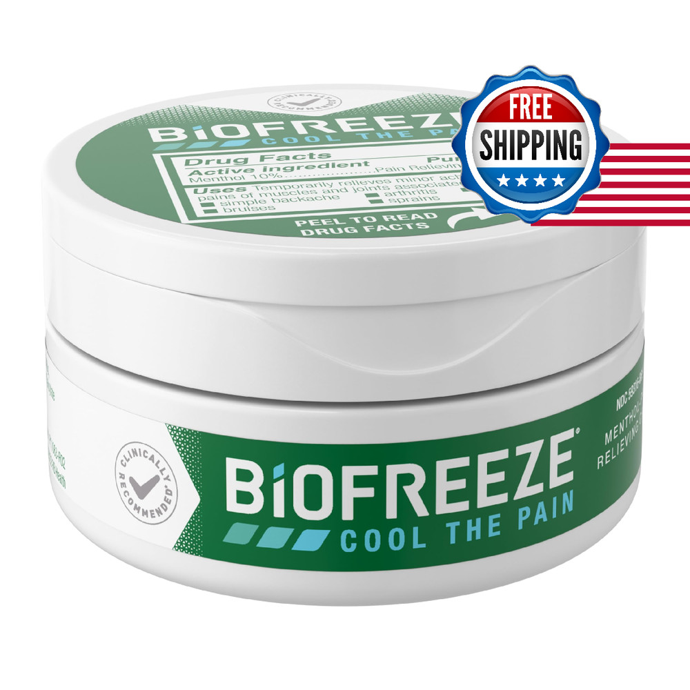 Biofreeze Pain Relief Cream For Knee Neck Hip Joint Backache Arthritis Pain