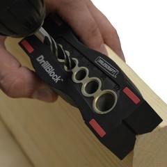 Milescraft DrillBlock Metal/Nylon Handheld Drill Guide 1 pk