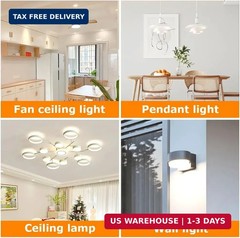 JIANWEI 4 inch Ceiling Fan LED Light Replacement 6000K, 18W LED Retrofit Kit, Di