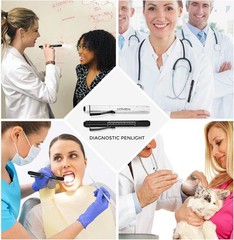 Revolutionary 200 Lumen LED Penlight Set with Ruler for Medical Professionals