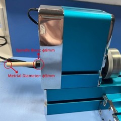 36W 20000RPM Upgraded Mini Metal Lathe Machine Motorized Metalworking DIY Tool