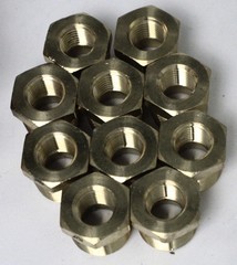 Lot of 10 Brass Reducing Bushing 1/2″ NPT Male to 1/4″ NPT Female Pipe