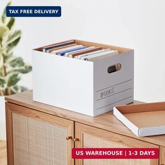 Amazon Basics Storage/Filing Boxes with Lift-Off Lid, Letter/Legal Size, Collaps