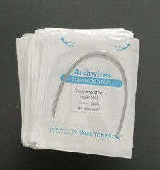 10Packs Dental Orthodontic Stainless Steel Arch Wires Round Wires Ovoid Form