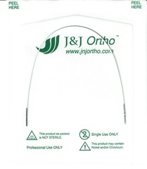 J&J Ortho™ Orthodontic White Coated Arch Wire Ovoid / Natural Optional (1/pk)