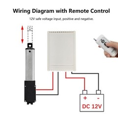 DC 12V Small Mini Micro Linear Actuator 1.2″ 2″ 3″ 4″ Stroke Fast Speed 6inch /s