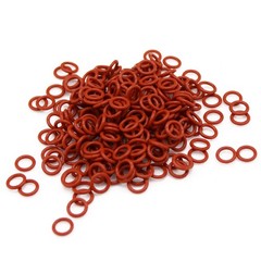 1mm Cross Section O Rings VMQ Silicone Food Grade 3mm-44mm ID (+200℃ / -35℃)