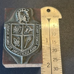 York County Area Vocational Technical School – Vintage letterpress block PA