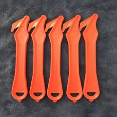 5 pack Klever Innovations 7″ Safety Cutter Orange (PLS-400-30G)