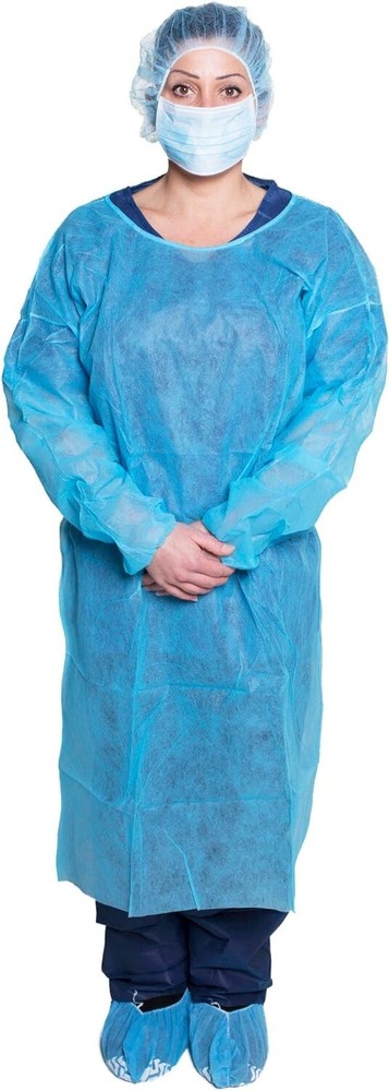 Dukal 301BL Disposable Isolation Gown Fluid Resistant Blue – 50PC / 1 CASE