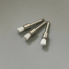 100 Pcs Dental Disposable White Nylon Polishing Flat Latch Polisher Prophy Brush