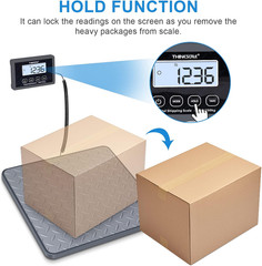 Shipping Scale, 440 Lbs/1 Oz Highly Accurate Postal Scale with Hold/