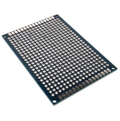 5cm x 7cm Blue PCB Printed Circuit Board, 5 Pack, 432 Holes, 32 Pads