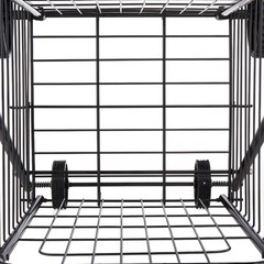 Uimoso Shopping Cart Folding Grocery Utility Cart with Swivel Wheels 90 LBS