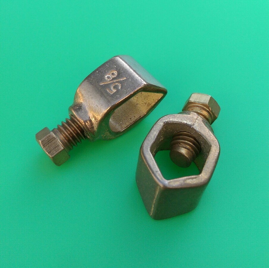 (5 PCS) Perfect Vision Copper Grounding Clamp for 5/8″ Ground Rod