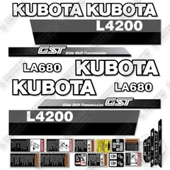 Fits Kubota L4200 Decal Kit Tractor – 7 YEAR OUTDOOR 3M VINYL!