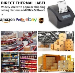 4″x6″ Fanfold Direct Thermal Shipping Labels for Zebra and Rollo Printers
