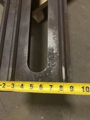 Vintage “The National Supply Co” Toledo Ohio Cast Iron 8’ Lathe Bed