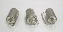 Vintage GE Company .1 uf 400 DC Model 41F492DA1 Capacitor Lot of 3 Surplus