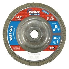 Vortec Pro Abrasive Flap Disc, 4-1/2 in dia, 60 Grit, 5/8 in-11, 13000 rpm, Type