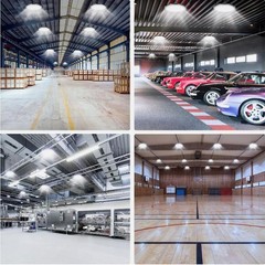 8 Pack 200W UFO Led High Bay Light Factory Commercial Warehouse Industrial Shop