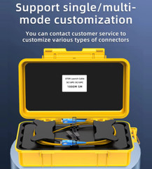 1KM OTDR Launch Cable Box Optical Fiber Rings OTDR Dead Zone Eliminator SM 9/125