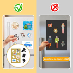 Magnetic Sheets with Adhesive Backing, 6 Pack 4″X6″ Picture Size, Photo Magnets
